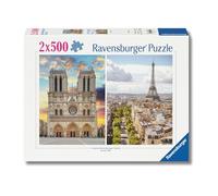 Ravensburger 12000231 - Gita a Parigi - puzzle 2x500 pezzi - puzzle adulti e ragazzi da 12 anni,