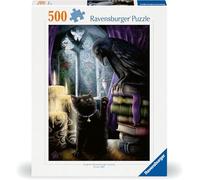 Ravensburger 12000314 - Gatto e Corvo - puzzle 500 pezzi - puzzle adulti e ragazzi da 12 anni, puzzle animali