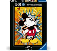 Ravensburger 12000472 - Retro Mickey - puzzle 1000 pezzi - puzzle adulti e ragazzi da 14 anni, puzzle Disney, Disney regalo