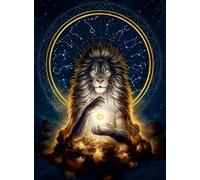 Ravensburger 12000480 - Leuchtender Löwe - puzzle 500 pezzi - puzzle adulti e ragazzi da 12 anni, puzzle animali