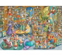 Ravensburger 12000489 - Mezzanotte in biblioteca - puzzle 1000 pezzi - puzzle adulti e ragazzi da 14 anni,