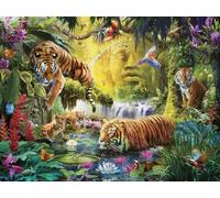 Puzzle 1500 pièces Ravensburger Tigres au plan d eau