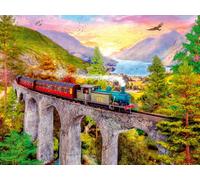 Puzzle Ravensburger Giro in Treno Autunnale 1500 Pezzi