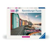 Ravensburger 12000847 - Boathouses in Smogen - 500 pieces jigsaw puzzle - Puzzle