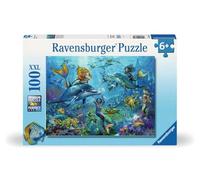 Ravensburger 12000864 avventura sott'acqua - 100 pezzi XXL puzzle per bambini dai 6 anni