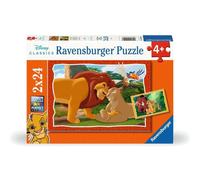 Ravensburger Kinderpuzzle 12001029 - Kreis des Lebens - 2x24 Teile Disney König