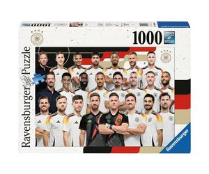 Ravensburger 12001033 - Squadra nazionale DFB'24 - puzzle 1000 pezzi - puzzle adulti e ragazzi da 14 anni, puzzle calcio, regalo di calcio