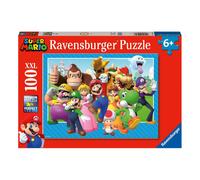 Ravensburger - 12001074 Puzzle per bambini - 100 pezzi XXL - Let's-a-go! / Super Mario - Puzzle per bambini dai 6 anni - Cartone spesso e robusto