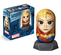 Ravensburger - hylkies marvel, captain marvel, personaggi collezionabili, 54 pezzi