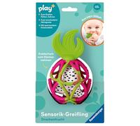 Ravensburger 12034122 Play+ Sensorifling: Drago Frutta, Giocattoli a Partire da 0 Mesi, Assistenza Dentale, Giocattolo in Silicone con Panno scoppiettante