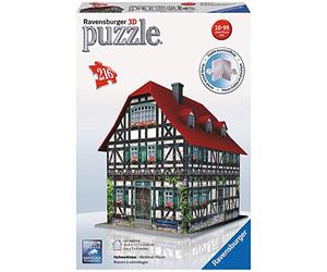 Ravensburger - 12572 2 - Casa Medievale, Puzzle 3D Building, 216 Pezzi