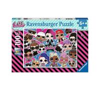 Ravensburger 12882 LOL Surprise Puzzle per Bambini 100 Pezzi XXL