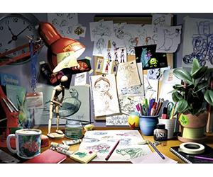 Ravensburger-19432 Other Disney Pixar The Artists Desk, 19432