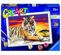 Pittura secondo numeri Tigre Maestosa 24x18 cm