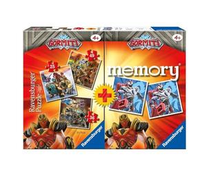 Ravensburger 20519 - Gormiti Multipack Memory con 3 Puzzle, Gioco Educativo