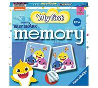 Ravensburger 20650 My first memory Baby Shark Gioco Memory, 24 tessere, Età Consigliata 2+