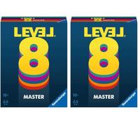 Ravensburger 20868 - Level 8 Master, la versione master del popolare gioco di carte per 2-6 giocatori dai 10 anni in su, gioco per famiglie/gioco da viaggio (Confezione da 2)