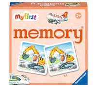 Ravensburger - 20878 - I miei primi veicoli memory®, gioco di memorizzazione e ricerca con cartoline illustrate di grandi dimensioni per bambini dai 2 anni in su