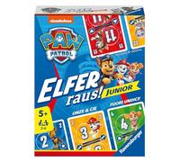 Ravensburger Ryder 20953-Paw out Semplice Gioco di Carte per 2-6 Giocatori dai 5 Anni in su, Paw Patrol Elfer Raus Junior, 20953