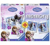 Ravensburger 22311 4 - Frozen Multipack, 3 Puzzle + 1 Memory