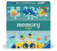 Ravensburger 22461 - Memory® Puzzle Mondo Sottomarino - per 2 - 4 Appassionati di Memory® dai 4 Anni in su, Il Classico Famoso Gioco di Puzzle