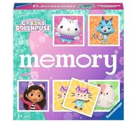 Ravensburger 22596 memory® Gabby's Dollhouse - Il classico gioco per i fan della serie prescolare Gabby's Dollhouse, gioco di memoria per 2-8 giocatori dai 3 anni in su