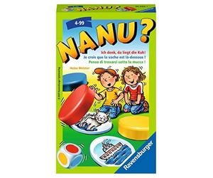 Ravensburger 23063 - Bene? Gioco da portare con sé per 2-4 giocatori, gioco di memoria dai 4 anni in su, formato compatto, gioco da viaggio, gioco di dadi - regali di compleanno