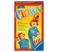 Ravensburger 23115 - clown, gioco regalo per 2-6 giocatori, gioco per bambini dai 4 anni, formato compatto, gioco di viaggi, gioco di dadi
