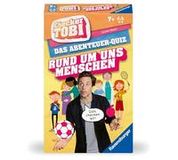 Ravensburger 23493 22492-Checker Tobi Intorno al Mondo Il Quiz Avventura a Partire dai 7 Anni, Quiz & Gioco di partecipazione per Bambini e Famiglie, per 2-4 Giocatori