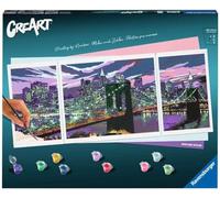 Ravensburger CreArt 23551 - Skyline di New York - Pittura con i Numeri per Adulti, Set da Pittura Fai da Te con Pennello e Colori acrilici, Regalo per Donne e Uomini, Pittura per Adulti