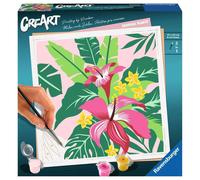 Ravensburger 23728 CreArt-Paint by Numbers 23728-Tropical Plants-from 12 Years