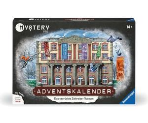 Ravensburger 23853 - Calendario dell'Avvento Mystery Pro, il museo del viaggio nel tempo, 24 puzzle per gli appassionati di EXIT dai 14 anni, livello professionale con puzzle difficili