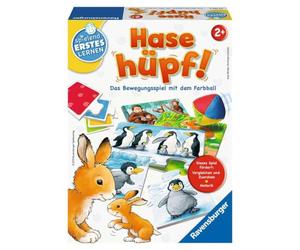 Ravensburger 24735 - Salto con il coniglietto! - Gioco di movimento per i più piccoli - Gioco per bambini dai 2 anni in su, giocoso primo apprendimento per 1-4 giocatori - Regali di compleanno