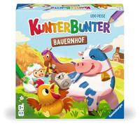 Ravensburger 24761 - Colourful farm - gioco di dadi da colorare per 1-4 bambini dai 5 anni in su