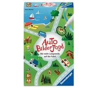 Ravensburger 24932 - Caccia per Immagini Auto - Mai più noia sulla Guida, Gioco di Viaggio dai 5 Anni, per 1 - 3 Giocatori, Occupazione in Auto, in Viaggio