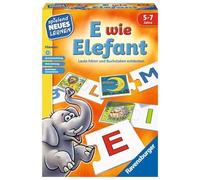 Ravensburger 24951 - E wie Elefant - Gioca e impara per bambini, gioco educativo per bambini dai 5 ai 7 anni, Nuovo apprendimento giocoso per 1-4 giocatori