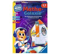 Ravensburger 24970 - Math Galaxy - gioco educativo per bambini, gioco di matematica per bambini dai 6 ai 9 anni, per 1-4 giocatori, gamma di numeri 1-20, più e meno