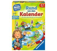 Ravensburger 24984 - Tutto sul calendario: gioco e apprendimento per bambini, gioco educativo per bambini dai 4 ai 7 anni, nuovo apprendimento giocoso per 2-4 giocatori