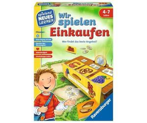 Ravensburger 24985 - Giochiamo a fare la spesa: gioco e apprendimento per bambini, gioco educativo per bambini dai 4 ai 7 anni, gioco di nuove conoscenze per 2-4 giocatori