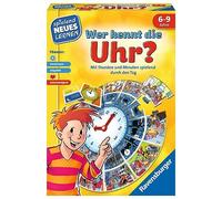 Ravensburger 24995 - Chi conosce l'orologio? - Gioca e impara per bambini, gioco educativo per bambini dai 6 ai 9 anni, nuovo apprendimento giocoso per 1-4 giocatori