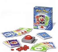 Ravensburger 26701 - Mau Mau Extreme, gioco di carte con cicalino, classico per 2-6 giocatori, gioco da scarto per bambini e adulti dai 6 anni in su