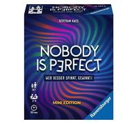 Ravensburger 26847 - Nobody is Perfect Mini Edition - Gioco di carte comunicativo per tutta la famiglia, gioco per adulti e giovani dai 14 anni in su, per 2-4 giocatori