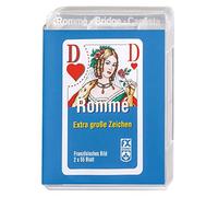 Ravensburger 27074 - Rummy Bridge Canasta, classico gioco di carte con angoli ampi