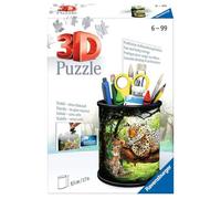 Ravensburger 3D Puzzle 11263 - Utensilo big cats - portapenne per appassionati di animali dai 6 anni in su, organizer da scrivania per bambini e adulti