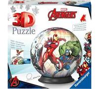 Ravensburger - 3D Puzzle Avengers, Puzzle Ball, 72 Pezzi, 6+ Anni