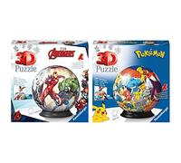 Ravensburger - 3D Puzzle Avengers, Puzzle Ball, 72 Pezzi, 6+ Anni & 3D Puzzle Pe