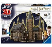 Ravensburger - 3D Puzzle Castello Di Hogwarts - The Great Hall, Night Edition, 5