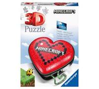 Ravensburger - 3D Puzzle Cuore Minecraft, 54 Pezzi, 8+ Anni