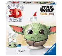 Ravensburger RVB11556 Puzzle da 77 Pezzi 3D - Puzzleball Star Wars Grogu con Ore