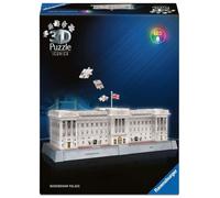 Ravensburger 3D Puzzle Iconics: 12008031 Buckingham Palace - con luce - La sede dei reali britannici come modello dettagliato e illuminato